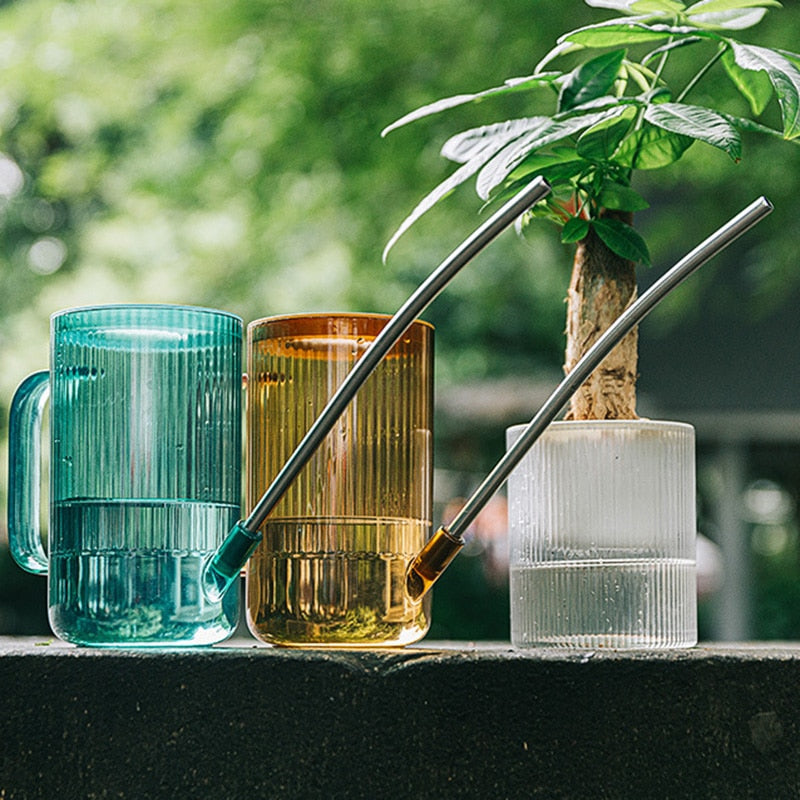 Long Spout Indoor Watering Can with Measuring Scale