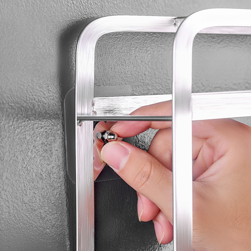 Ten Clear PVC Self-Adhesive Hooks for Drill-Free Wall Storage