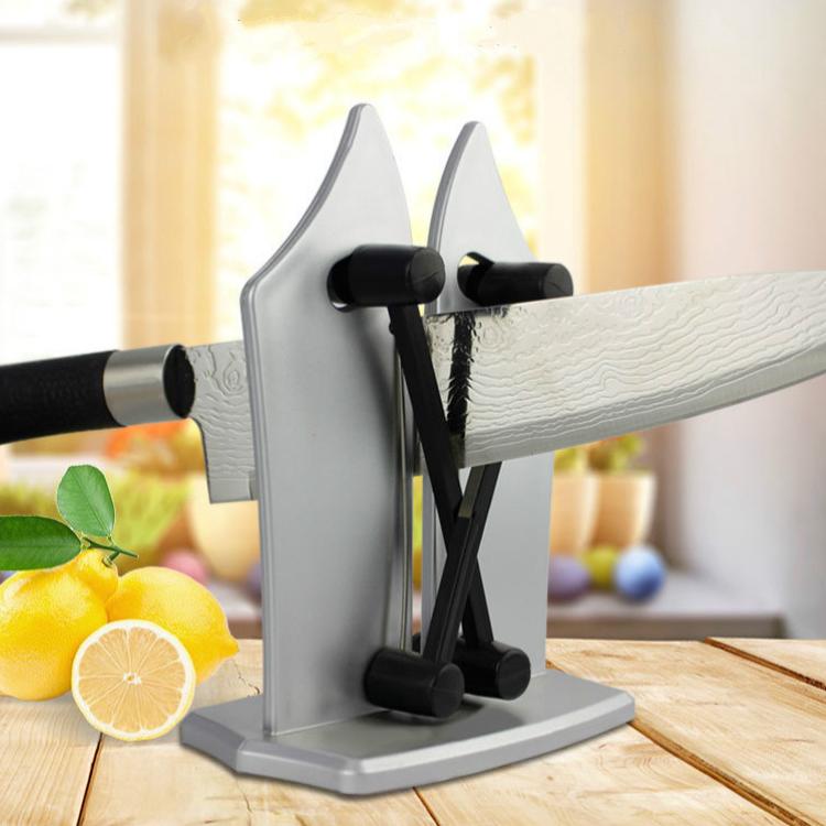 Adjustable Tungsten Carbide Knife Sharpener with Spring-Action Sharpening Bars