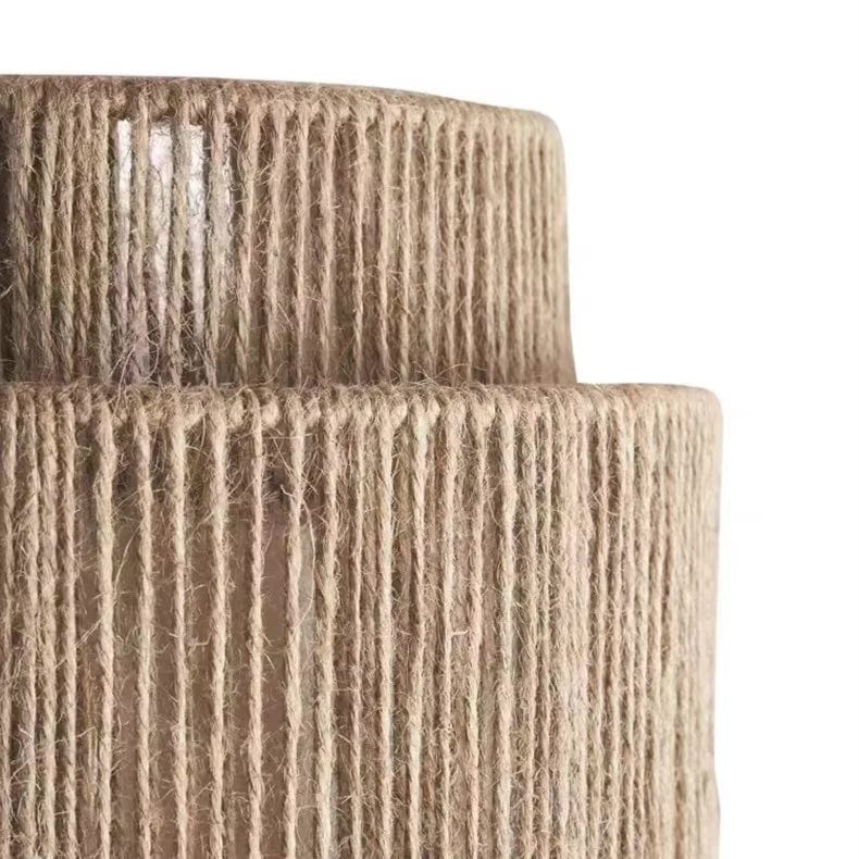 Handwoven Rattan and Bamboo Wall Light with Ambient Glow