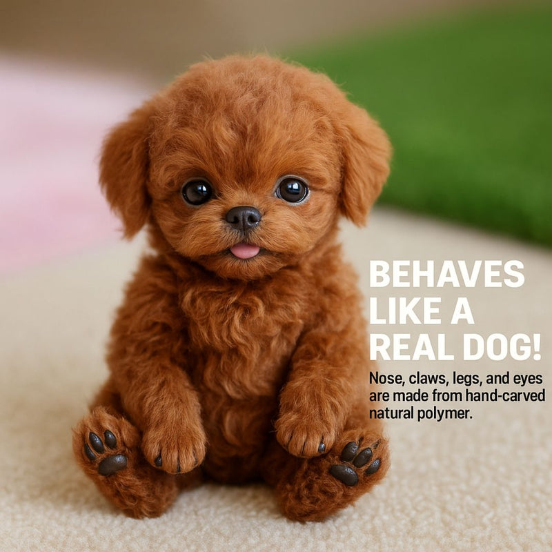 Interactive Realistic Puppy Toy with Electronic Features