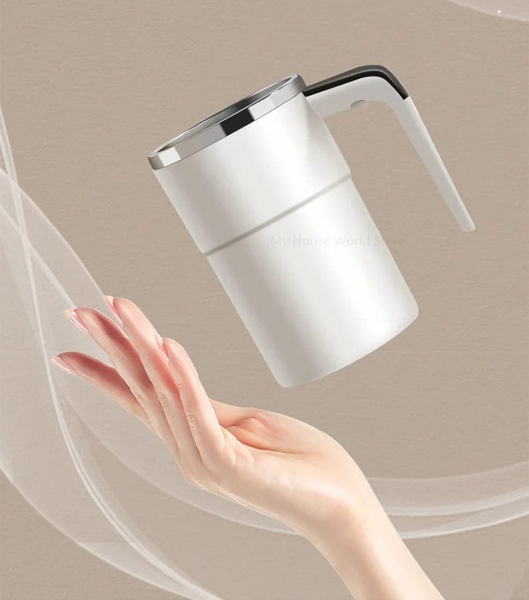 Rechargeable Self-Stirring Coffee Mug – Smart Mixing Cup with Temperature Display