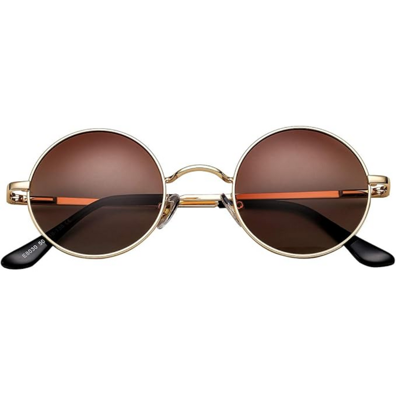 Unisex Polarised Round Sunglasses with UV400 Protection for Everyday Wear