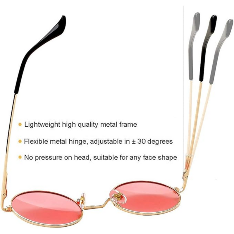 Unisex Polarised Round Sunglasses with UV400 Protection for Everyday Wear
