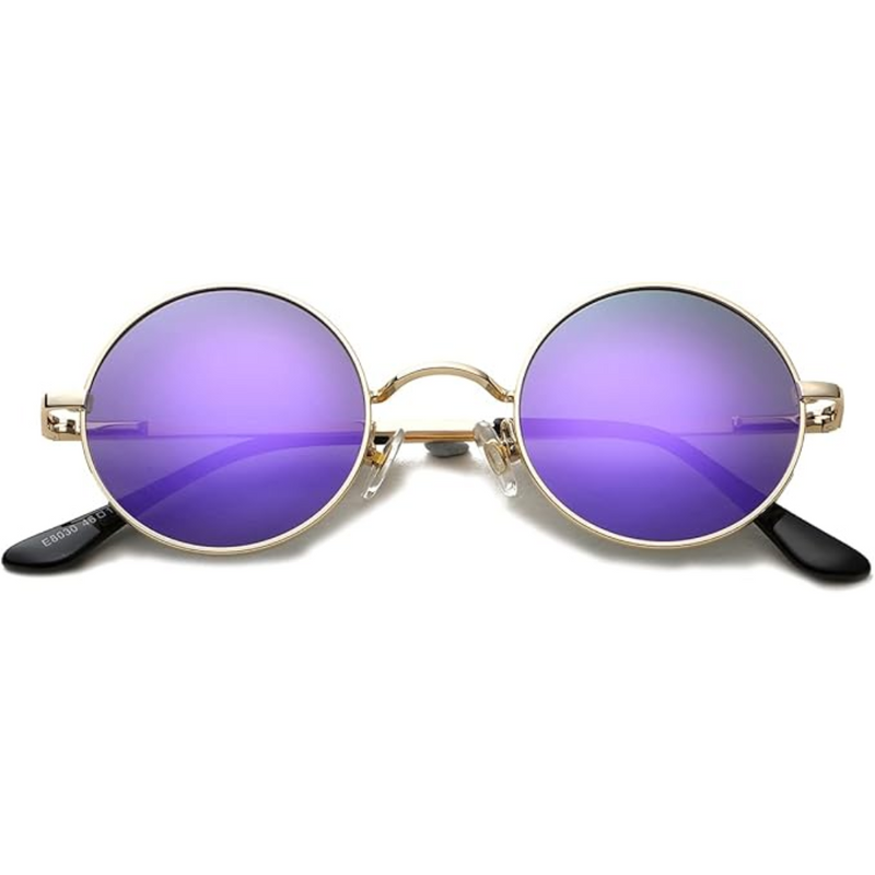 Unisex Polarised Round Sunglasses with UV400 Protection for Everyday Wear