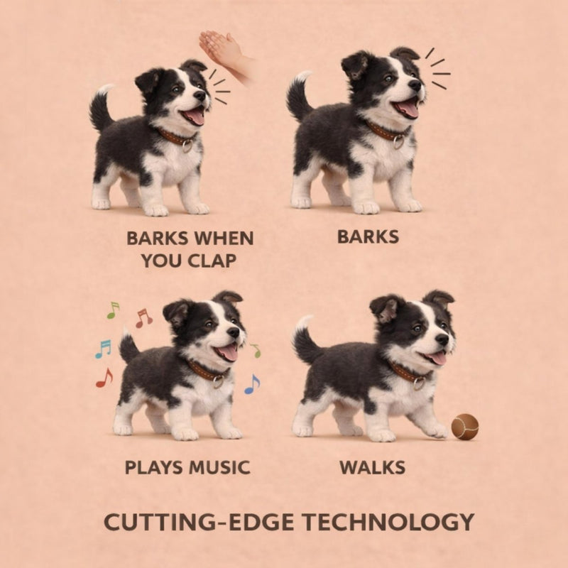 Interactive Toy Dog that Walks and Barks for Realistic Play Fun
