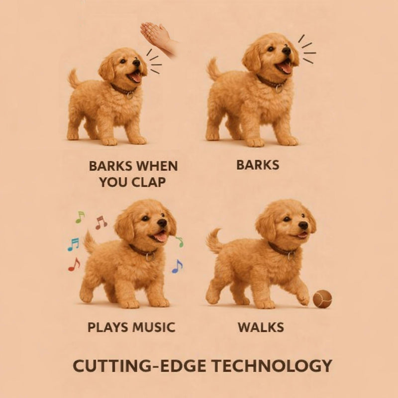Interactive Robot Puppy Toy with Realistic Movements for Children