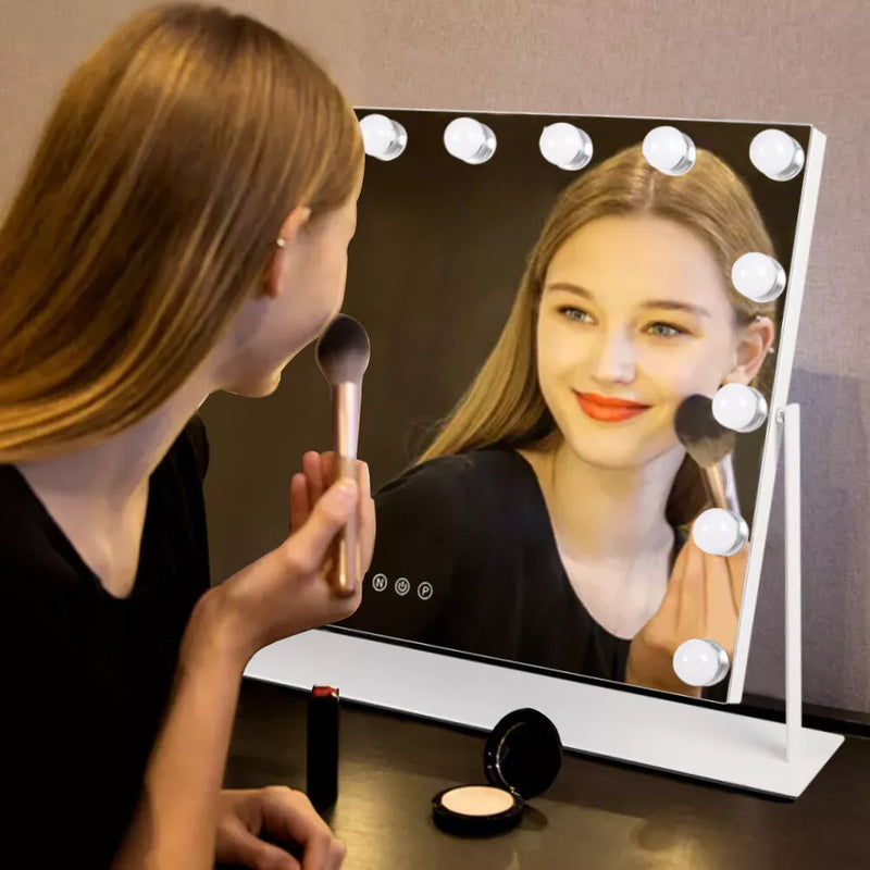 Dimmable LED Mirror Lighting with Light Balls and Adjustable Make-Up Lighting