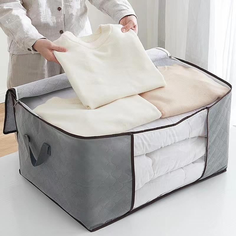 Foldable Clothes Storage Bag with Clear Viewing Window
