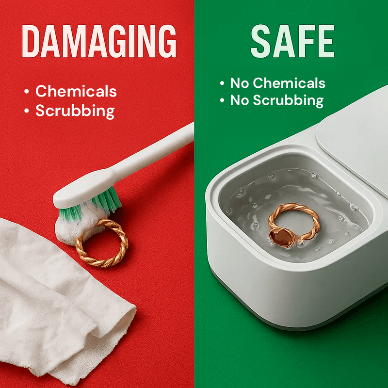 Compact Ultrasonic Jewellery & Eyeglass Cleaner