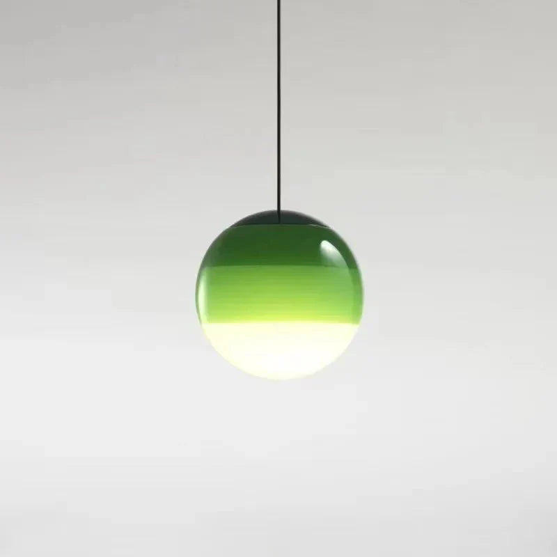 Gradient Glass Pendant Lamp with Dimmable LED Lighting