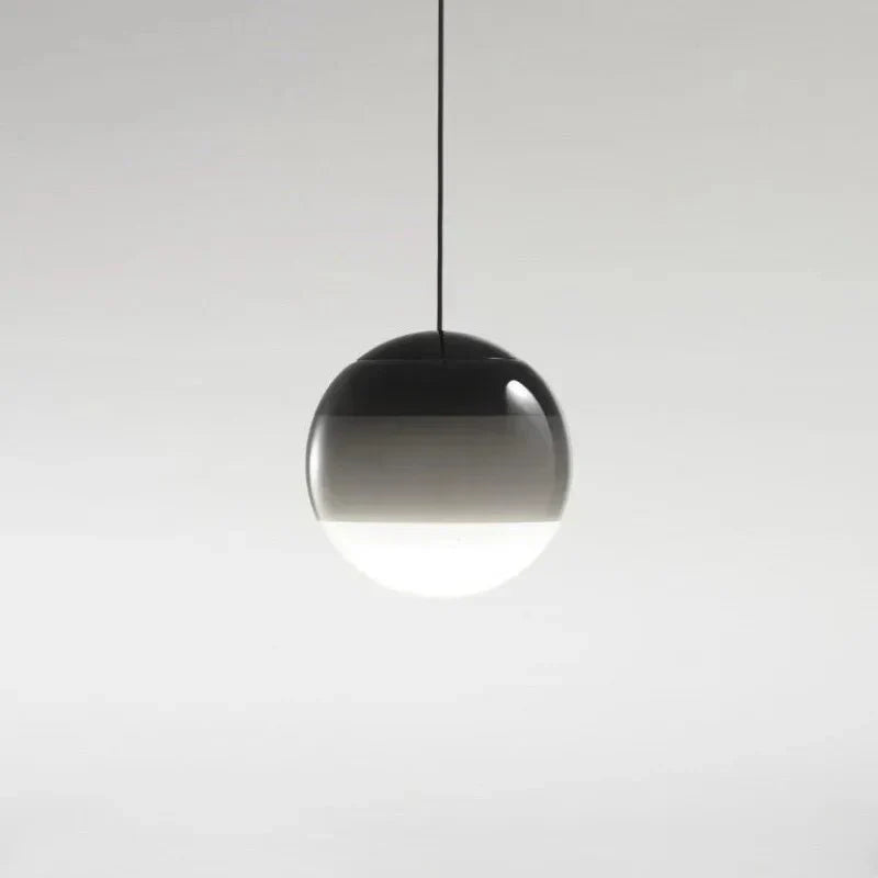 Gradient Glass Pendant Lamp with Dimmable LED Lighting