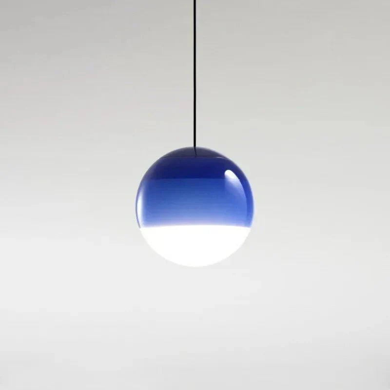 Gradient Glass Pendant Lamp with Dimmable LED Lighting