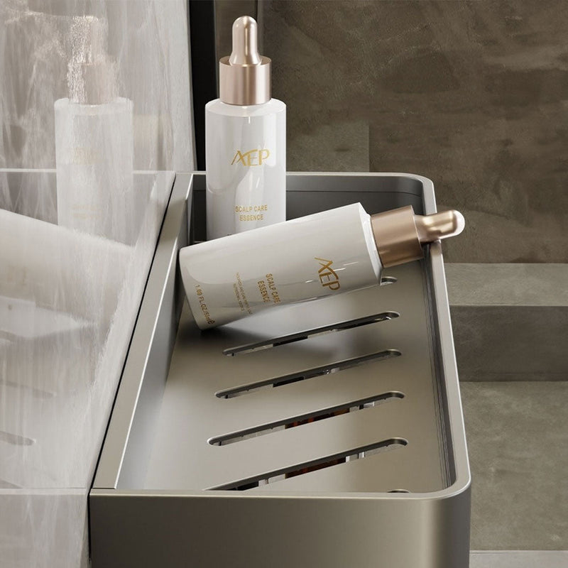 Wall Rack for Bathroom with Shelf and Towel Rail in Modern Design