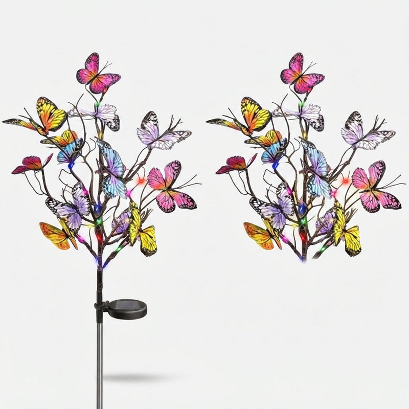 Colour Changing Solar Butterfly Garden Light