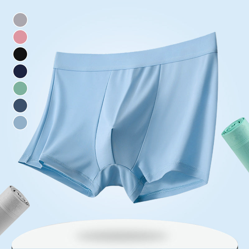 Men's Four-Pack Seamless Nylon-Blend Boxer Shorts with Stretch Fit
