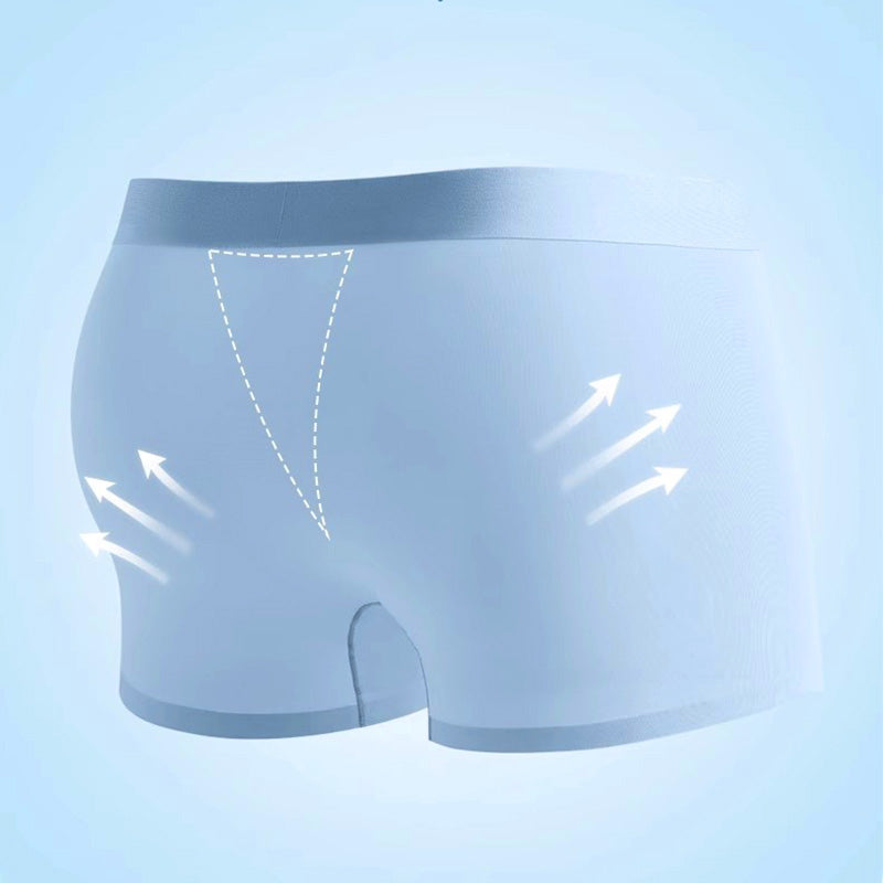Men's Four-Pack Seamless Nylon-Blend Boxer Shorts with Stretch Fit