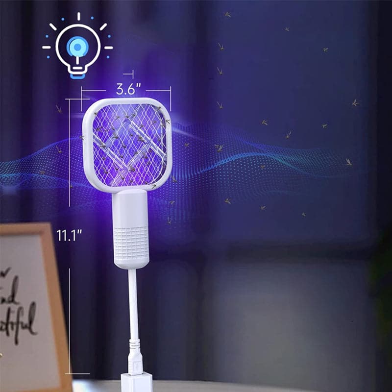 USB Electric Mosquito Swatter with Purple LED Light