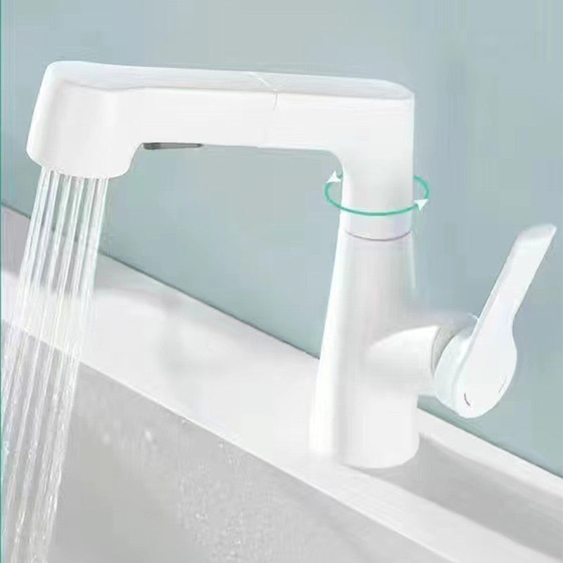 Pull-Out Single-Hole Basin Mixer Tap with Dual Spray Modes
