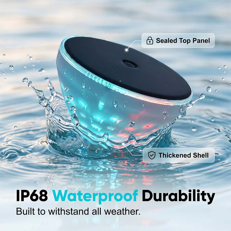 Solar Floating Fish Projection Pool Light