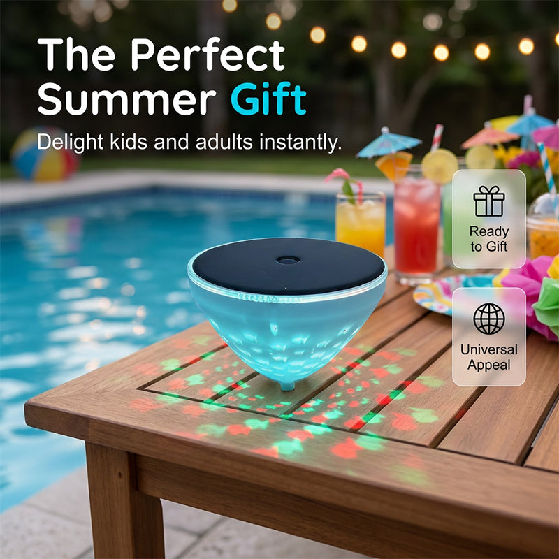 Solar Floating Fish Projection Pool Light