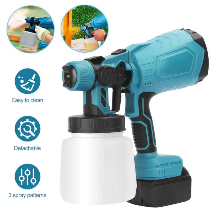20V Cordless Electric Paint Sprayer with 3 Adjustable Spray Patterns