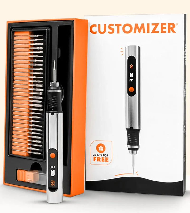 Rechargeable Electric Engraving Pen with 30-Piece Bit Set