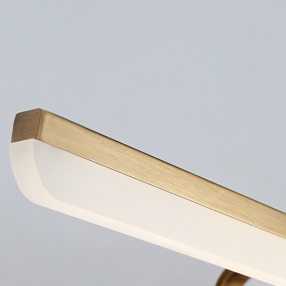 Modern LED Vanity Wall Light with Adjustable Gold Bar