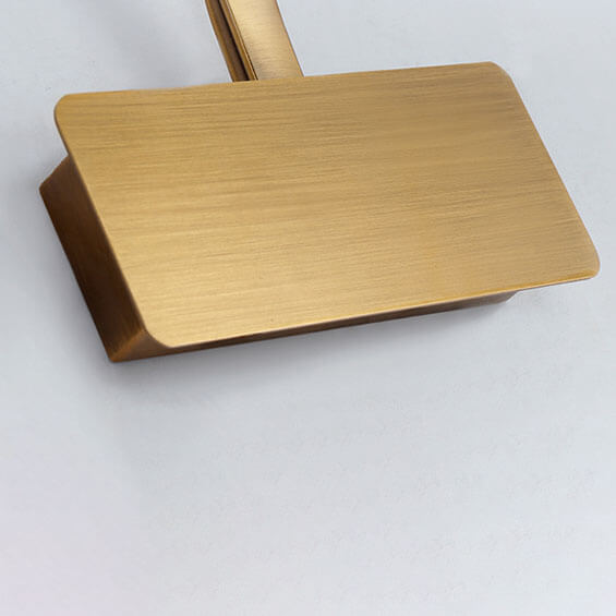 Modern LED Vanity Wall Light with Adjustable Gold Bar