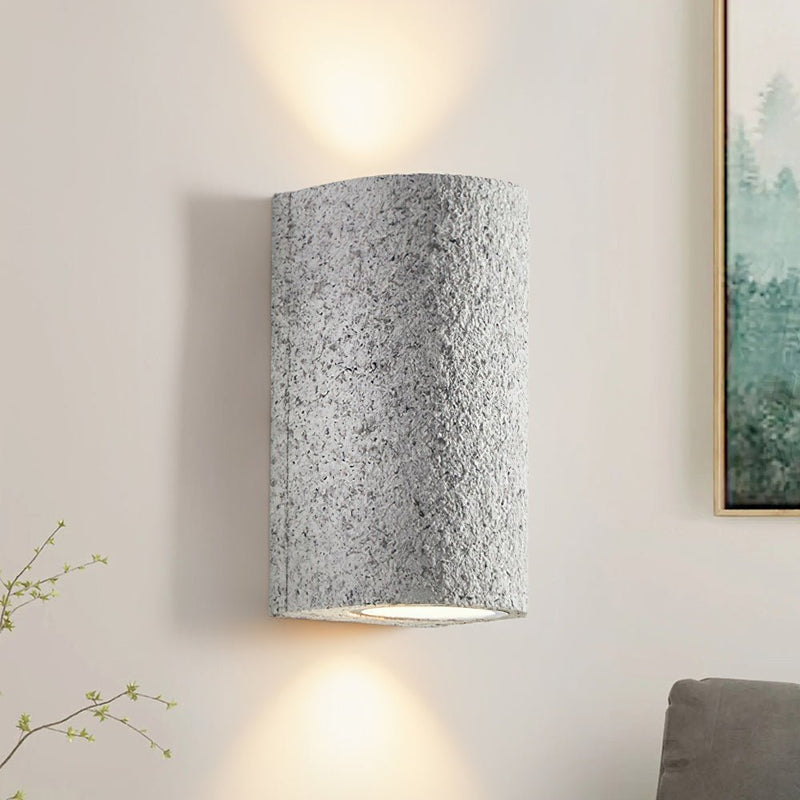 Textured Cylinder LED Wall Sconce with Warm Up & Down Light