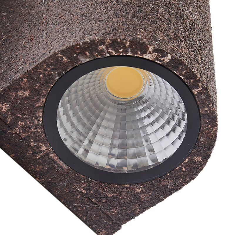 Textured Cylinder LED Wall Sconce with Warm Up & Down Light