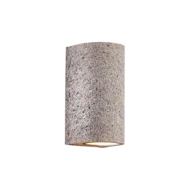 Textured Cylinder LED Wall Sconce with Warm Up & Down Light