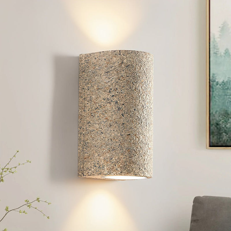 Textured Cylinder LED Wall Sconce with Warm Up & Down Light