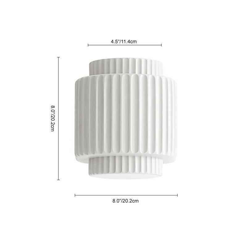 Nordic Fluted Wall Sconce with Soft Up & Down Light