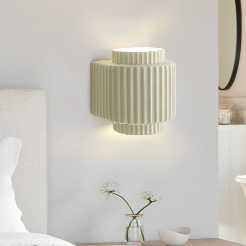 Nordic Fluted Wall Sconce with Soft Up & Down Light