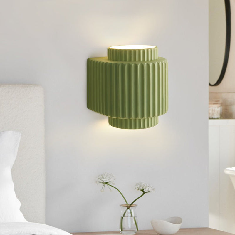 Nordic Fluted Wall Sconce with Soft Up & Down Light