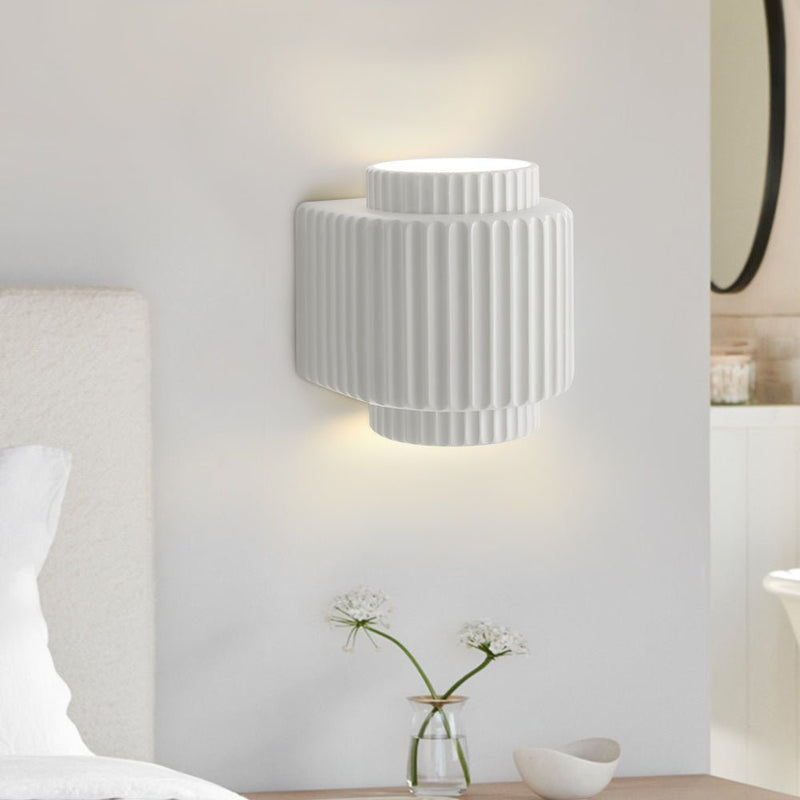 Nordic Fluted Wall Sconce with Soft Up & Down Light