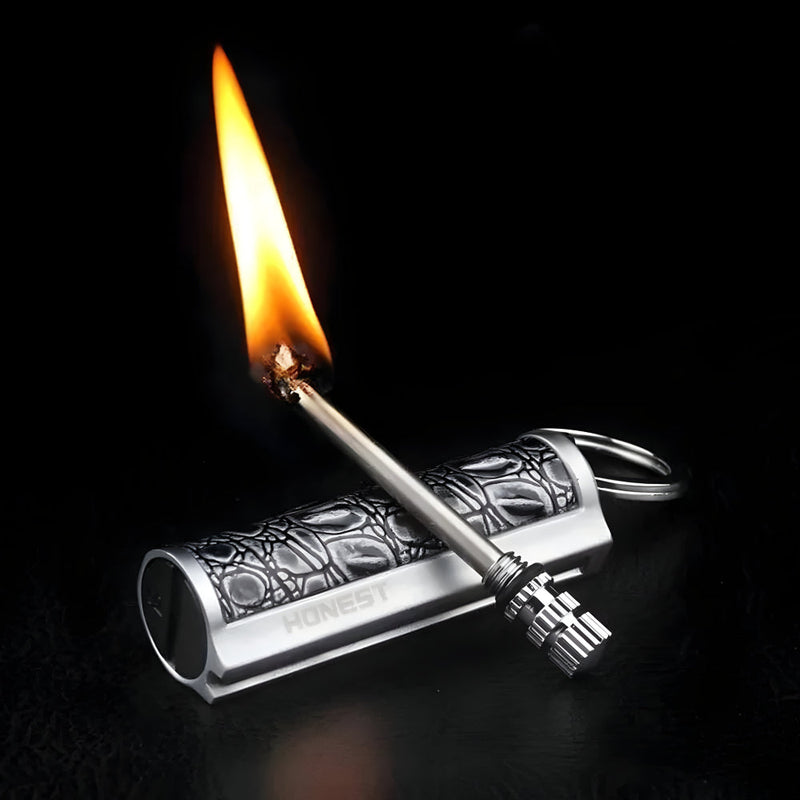 Reusable Waterproof Permanent-Match Lighter with Keyring