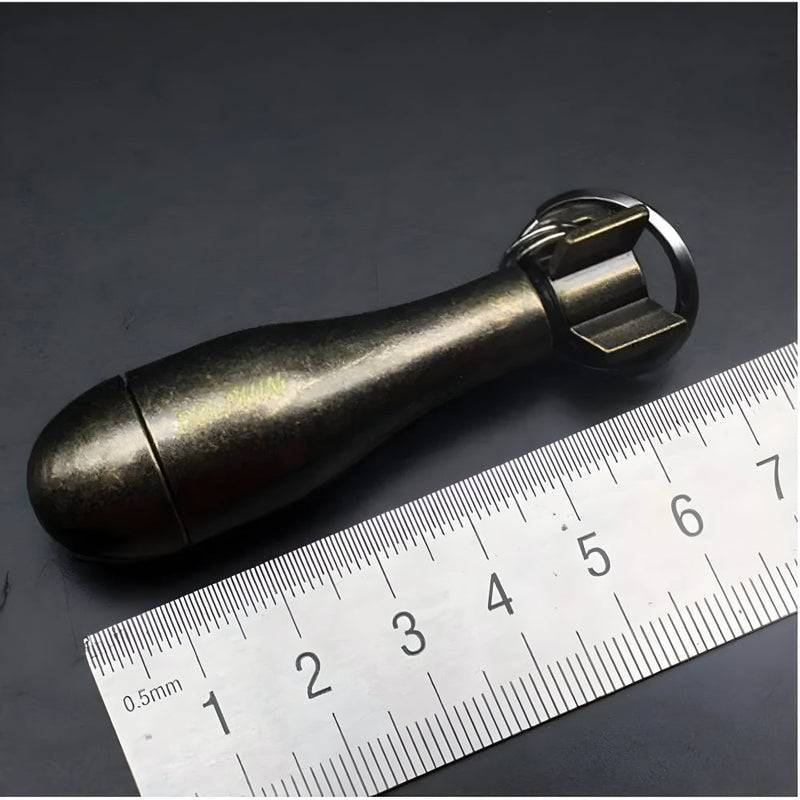 Reusable Waterproof Permanent-Match Lighter with Keyring