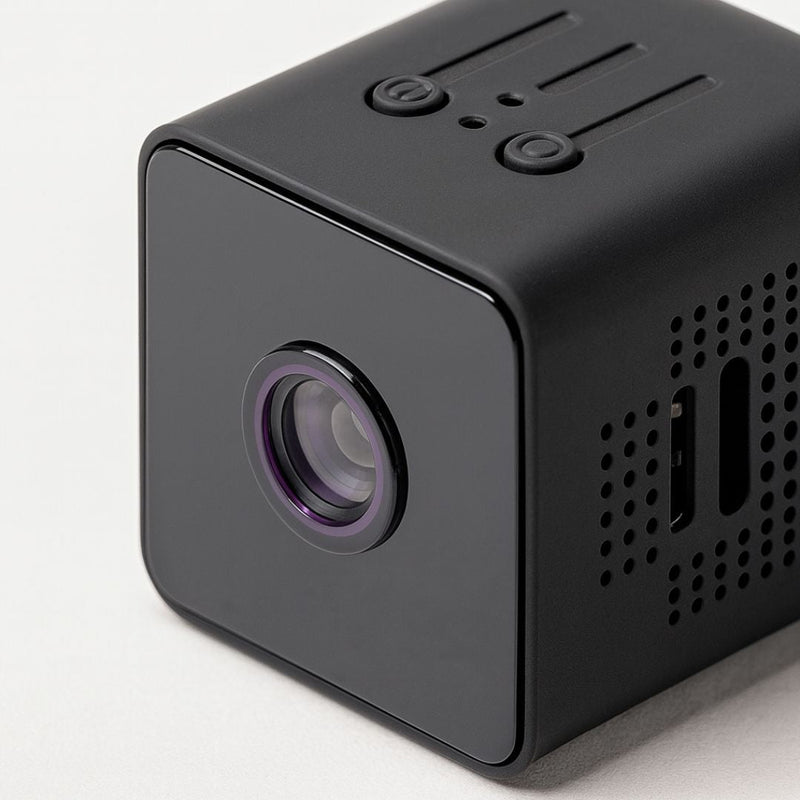 Compact Wireless Security Camera with Night Vision and Motion Detection