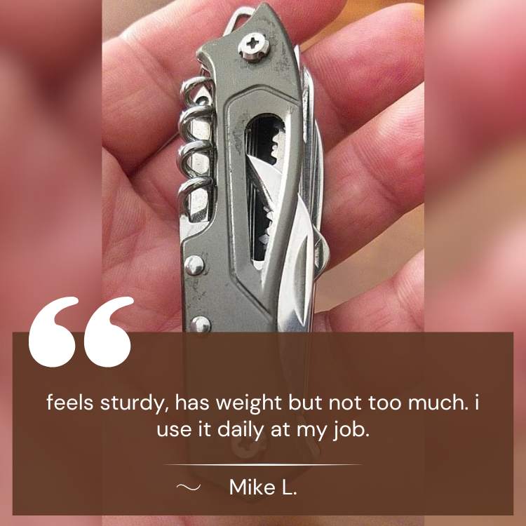 Compact Stainless Steel Multi-Tool with Folding Accessories