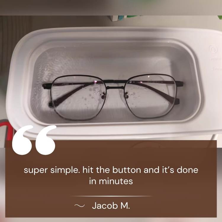 Ultrasonic Jewellery Cleaner with Deep Cleaning Technology & One-Touch Operation