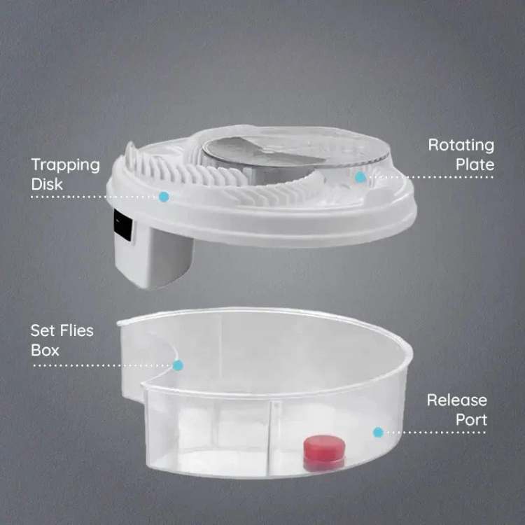 Electric Fly Trap with Silent Rotating System for Indoor and Outdoor Use
