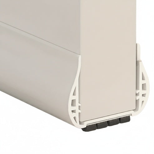 Adjustable Under-Door Seal with Brush and Draft Protection