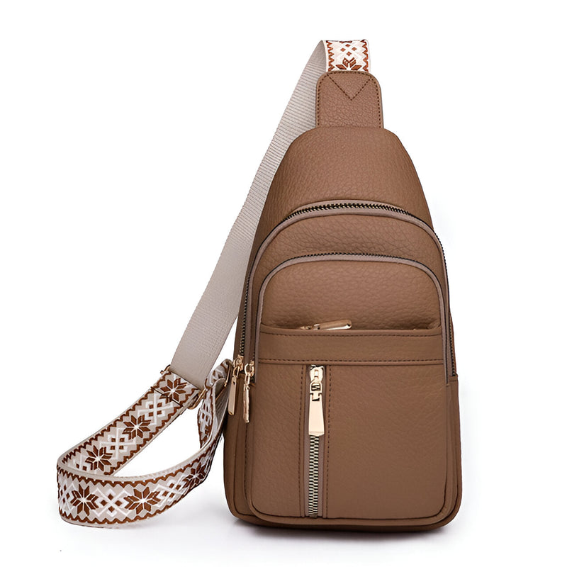 Anti-Theft Crossbody Shoulder Bag with RFID Protection and Concealed Zippers