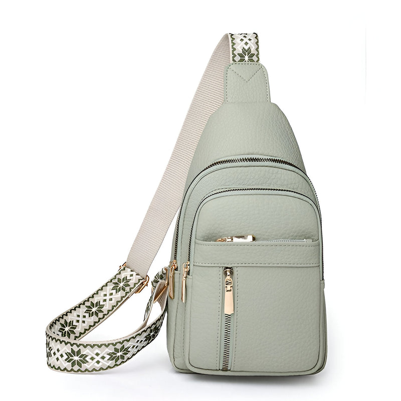 Anti-Theft Crossbody Shoulder Bag with RFID Protection and Concealed Zippers