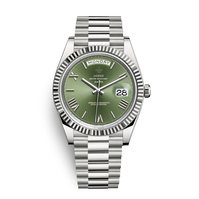 Men’s Watch with Day and Date Display – Timeless and Elegant