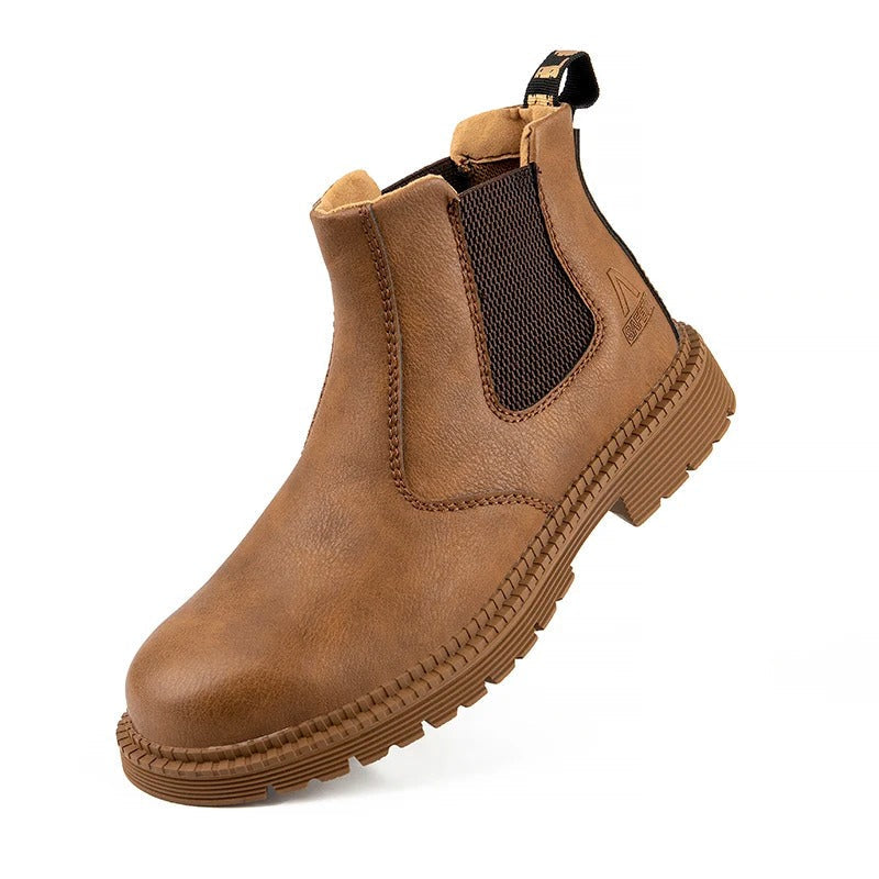 Waterproof Safety Shoes for Men with Steel Toe – Slip-Resistant Work Shoes for Construction and Industry