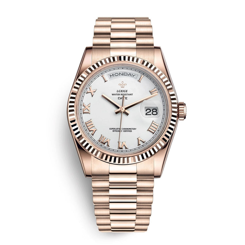 Men’s Watch with Day and Date Display – Timeless and Elegant