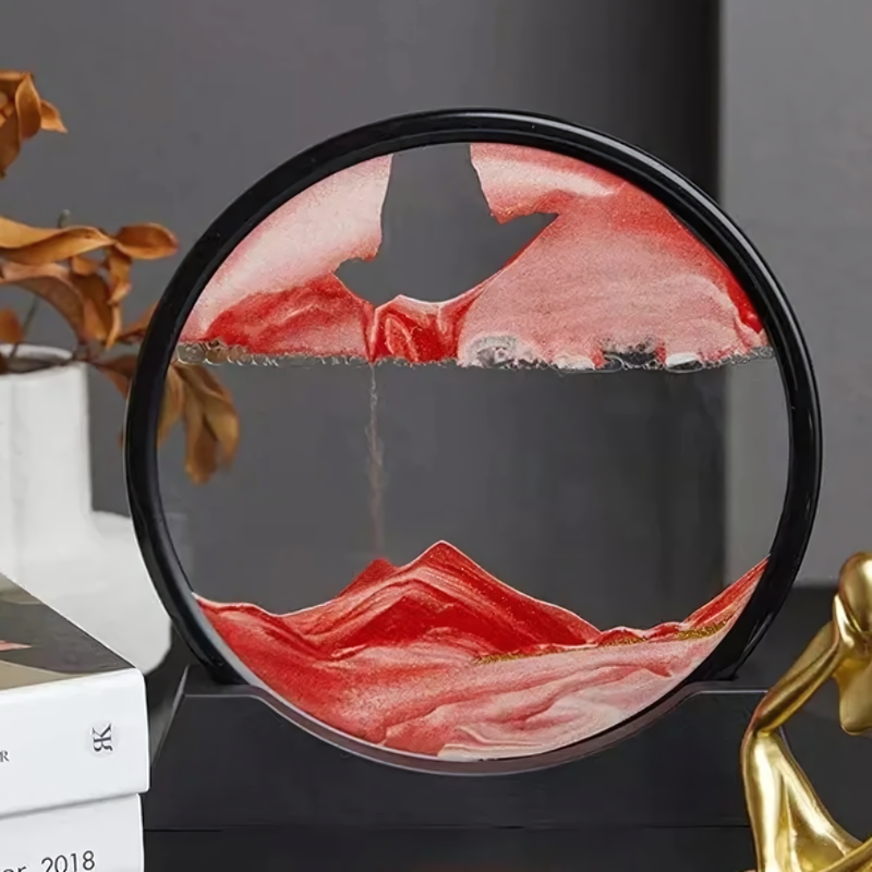 Circular Flowing Sand Landscape Decorative Art